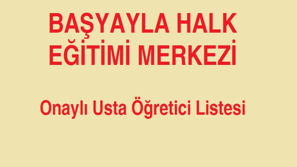 2025-2026 Dönemi Ücretli Usta Öğretici Puan Listesi